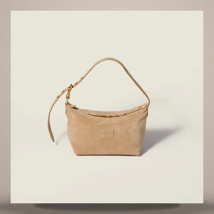 Miu Miu Suede Spirit Leather Shoulder Bag