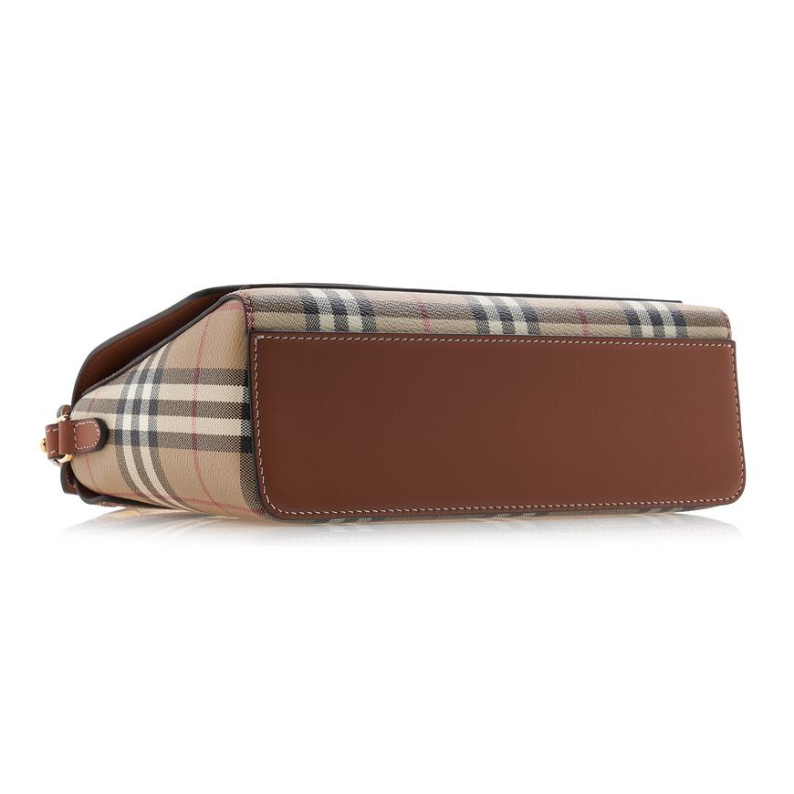 BURBERRY Vintage Check Leather Crossbody Bag for Women