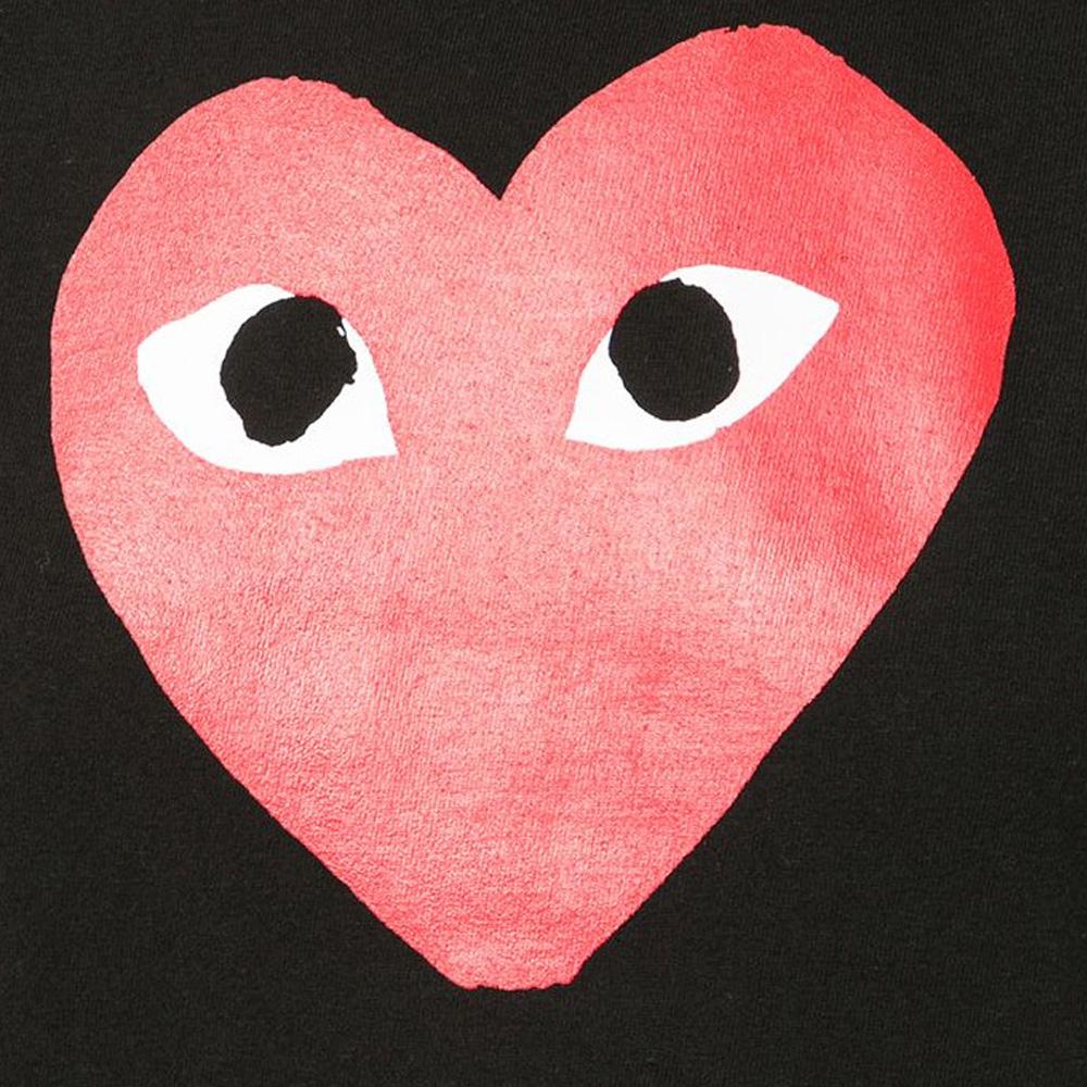 Comme des Garcons Red Heart Print Women’s T-Shirt AZ T111 051 1