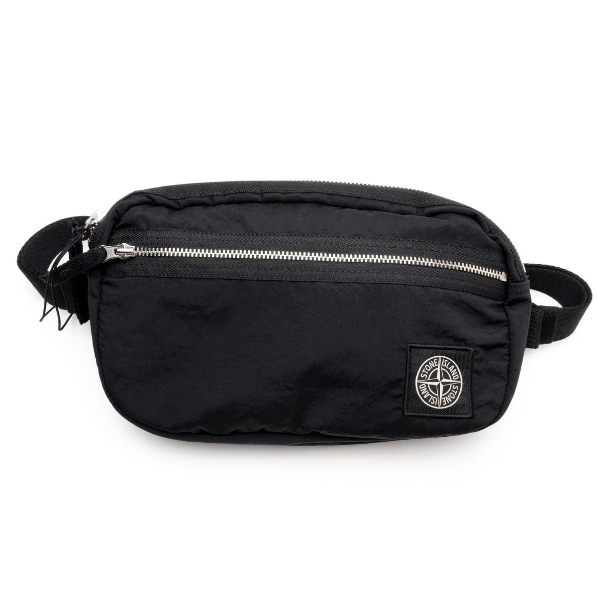 STONE ISLAND Logo Patch Belt Bag Black K2S15 9200016 S0251 V0029