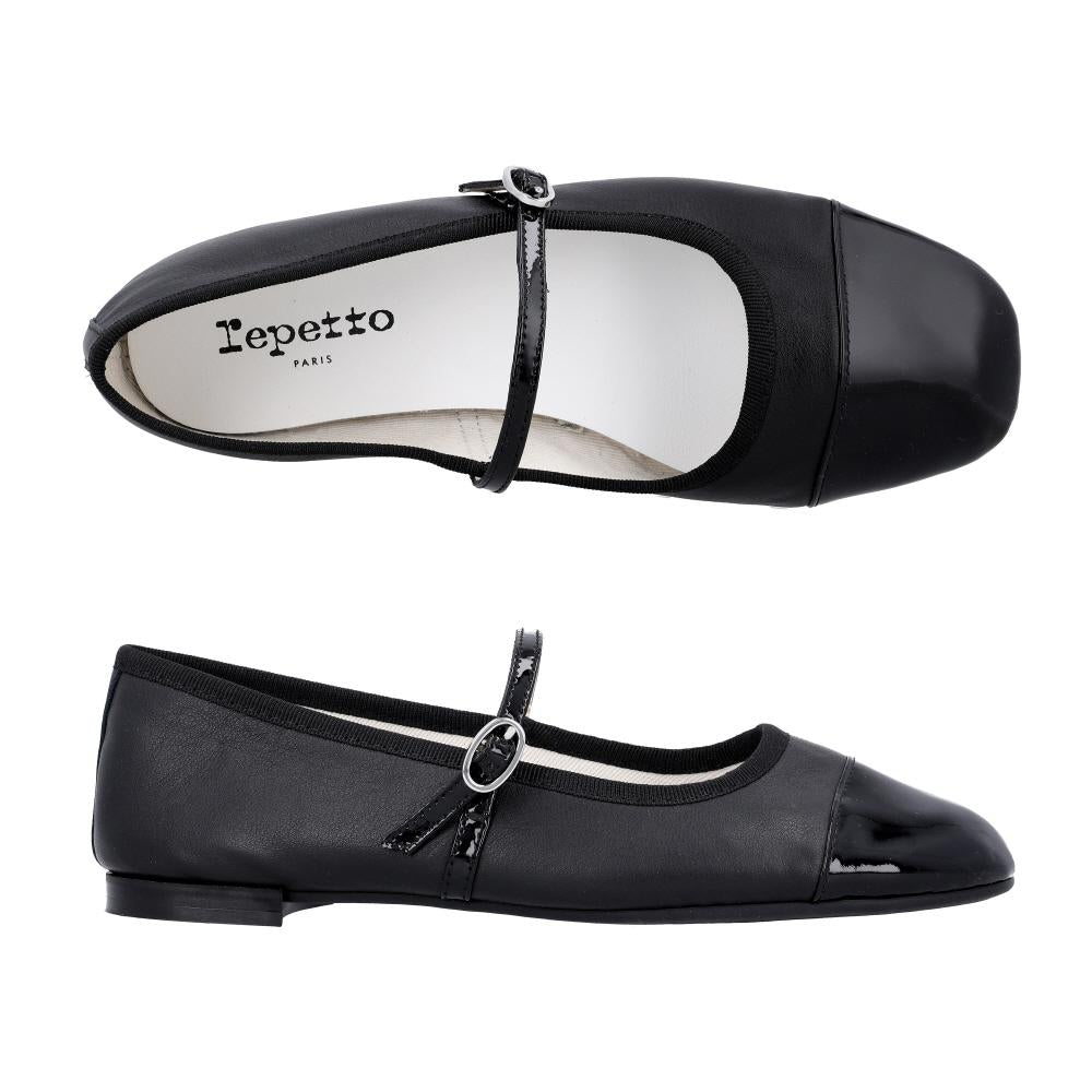 repetto Georgiana Patent Toe Cap Women’s Ballet Flats V4222VVE 410