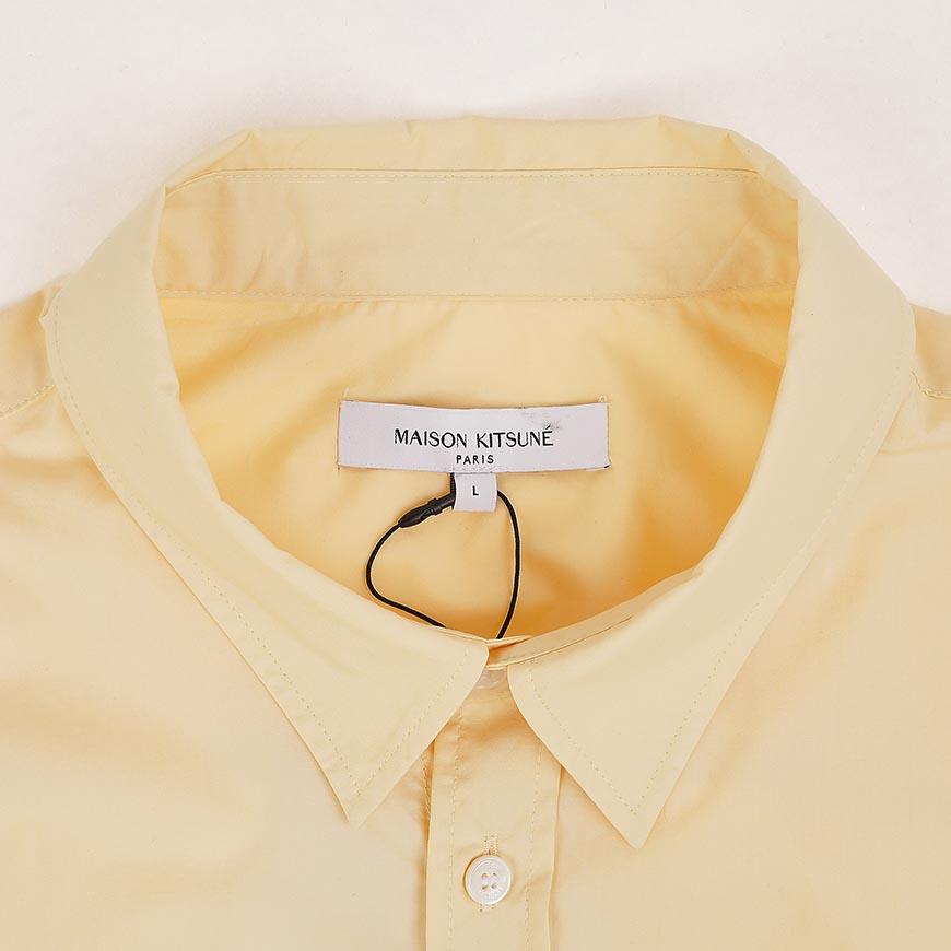 Maison Kitsune Men’s Tonal Fox Head Long Sleeve Shirt