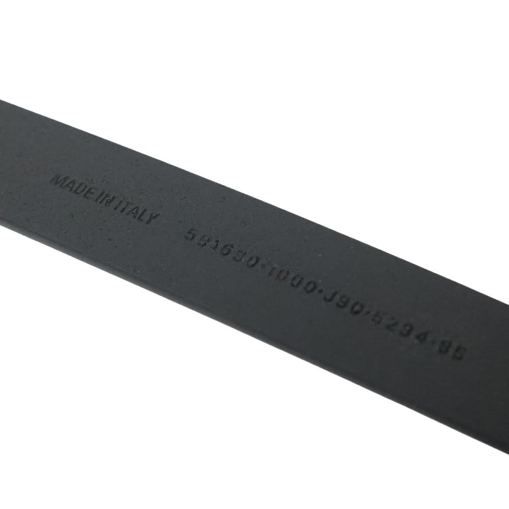 BALENCIAGA BB Logo Women’s Leather Belt Black