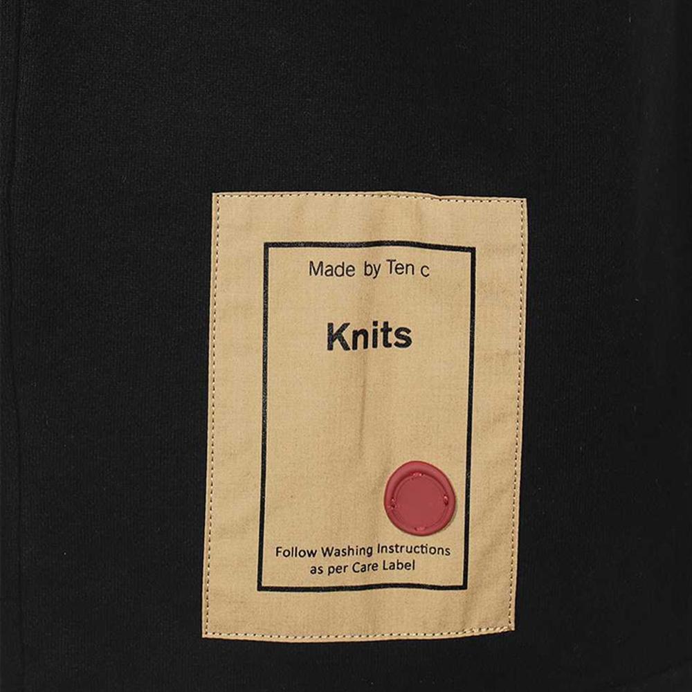 Ten C Back Logo Label Black Hooded Zip-Up Jacket 22CTCUF02148 A06455 999