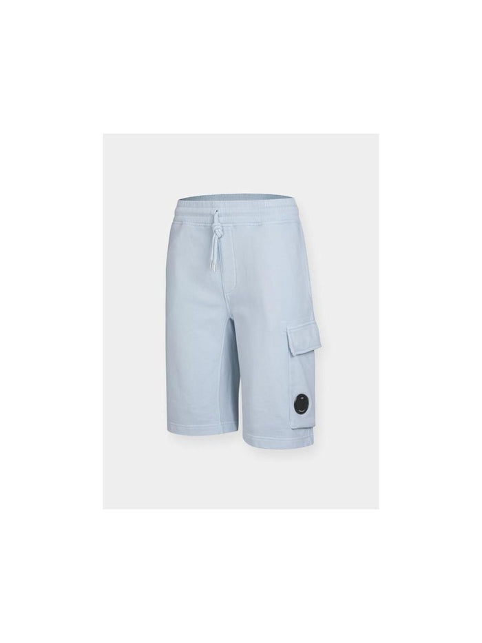 CP Company Cotton Diagonal Fleece Cargo Shorts