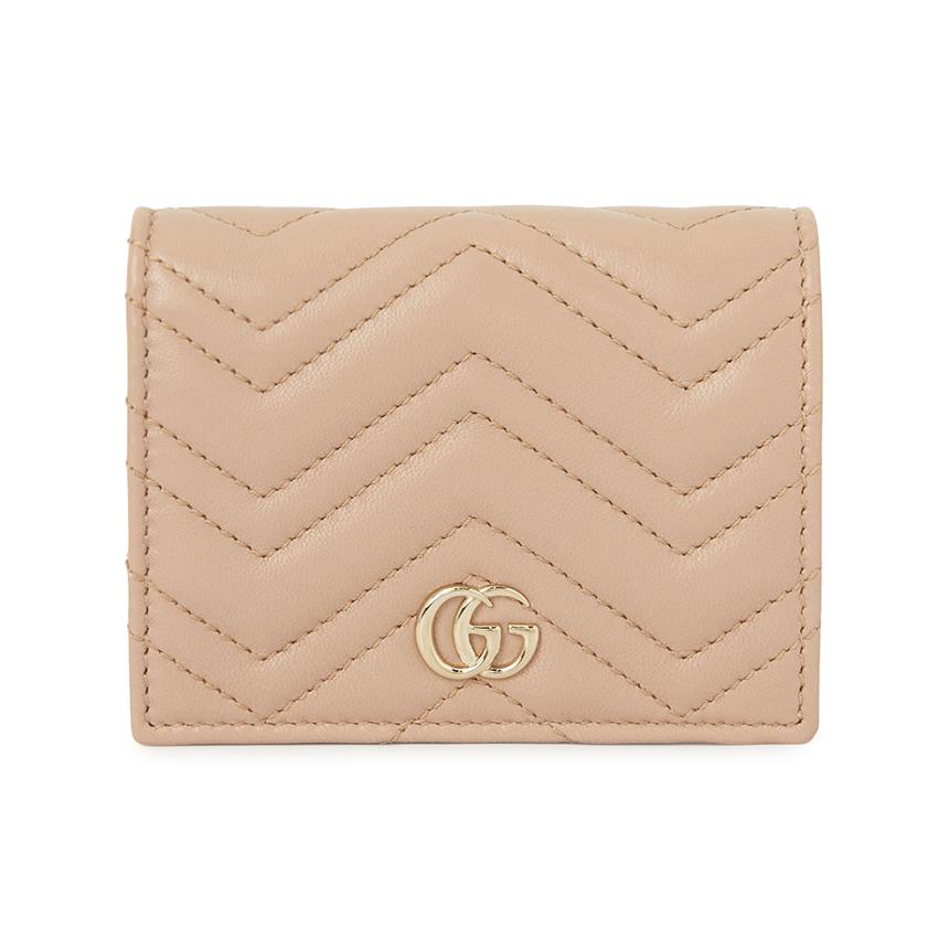 GUCCI GG Marmont Leather Women’s Bifold Wallet Pink