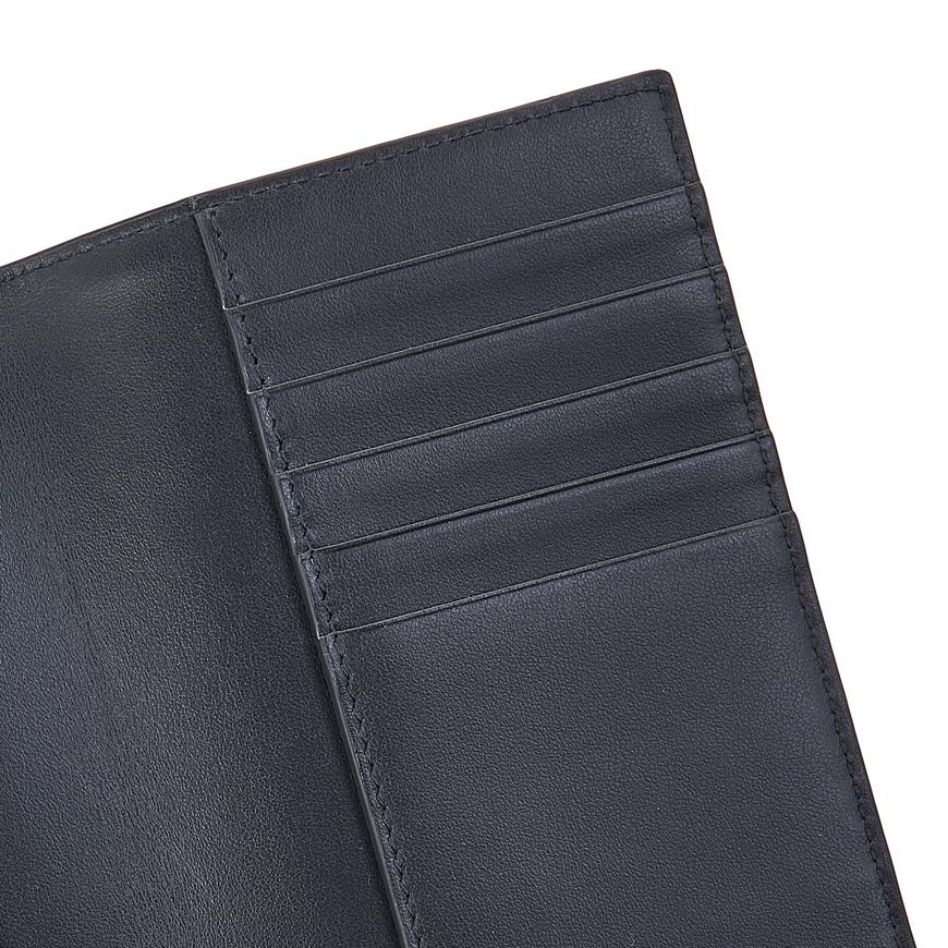 FENDI Selleria Leather Men's Passport Wallet