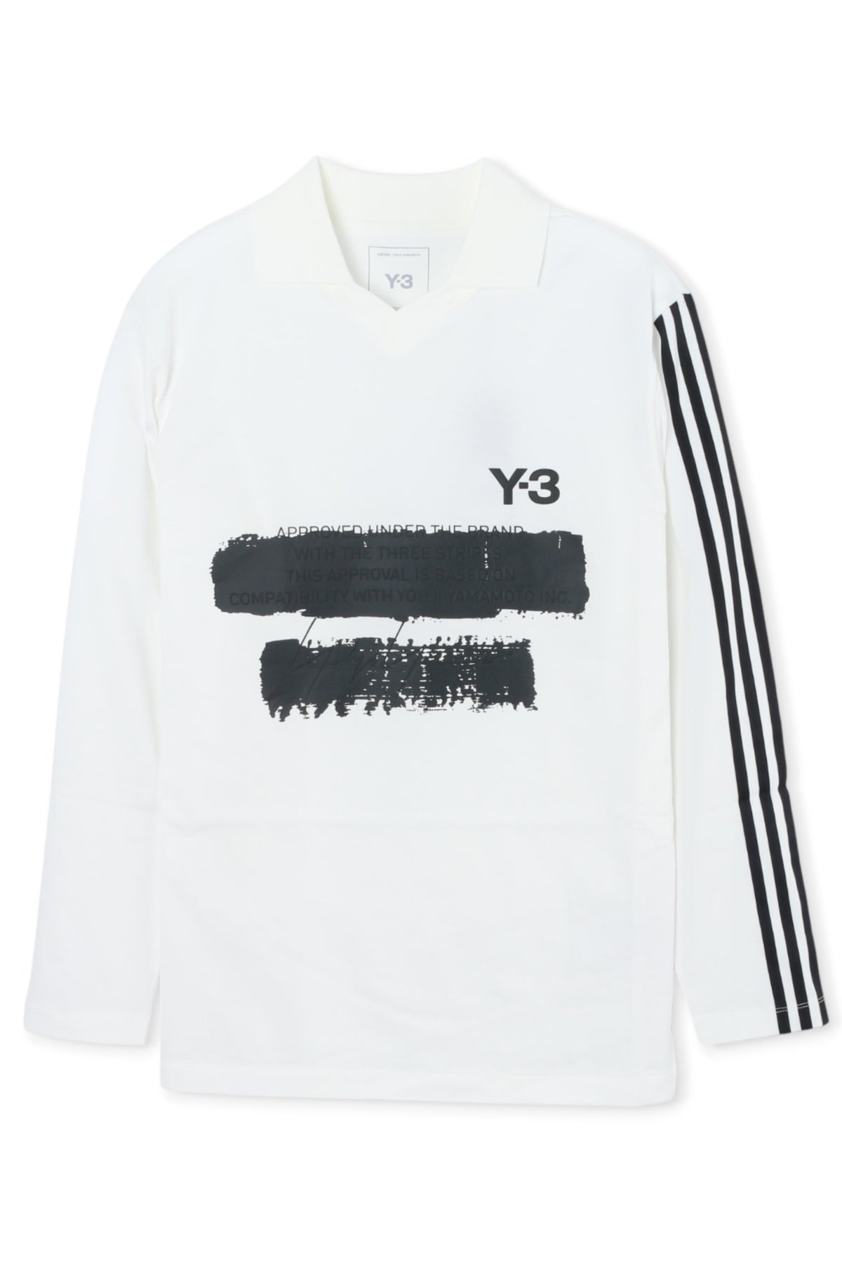 Y-3 White Graphic Logo Long Sleeve T-Shirt Unisex JM3233