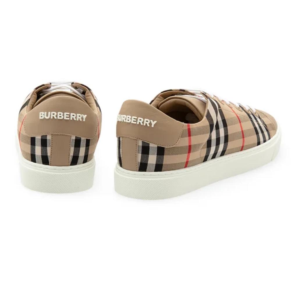 BURBERRY Albridge Check Low-Top Sneakers