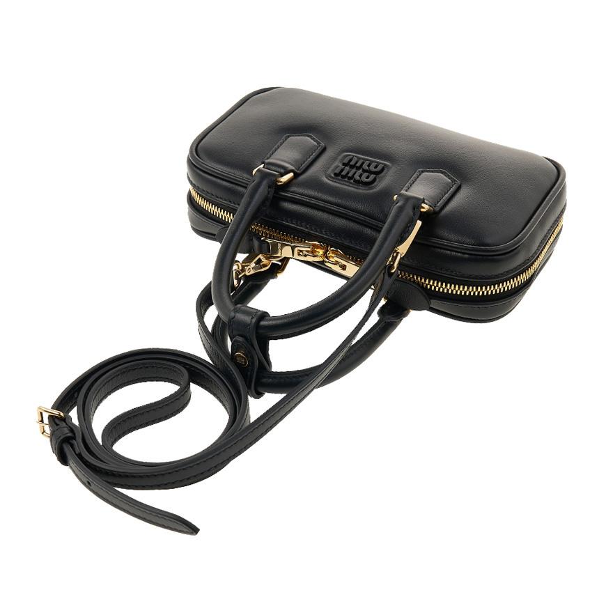 Miu Miu Arcadie Small Tote Bag Black Leather Women’s Tote