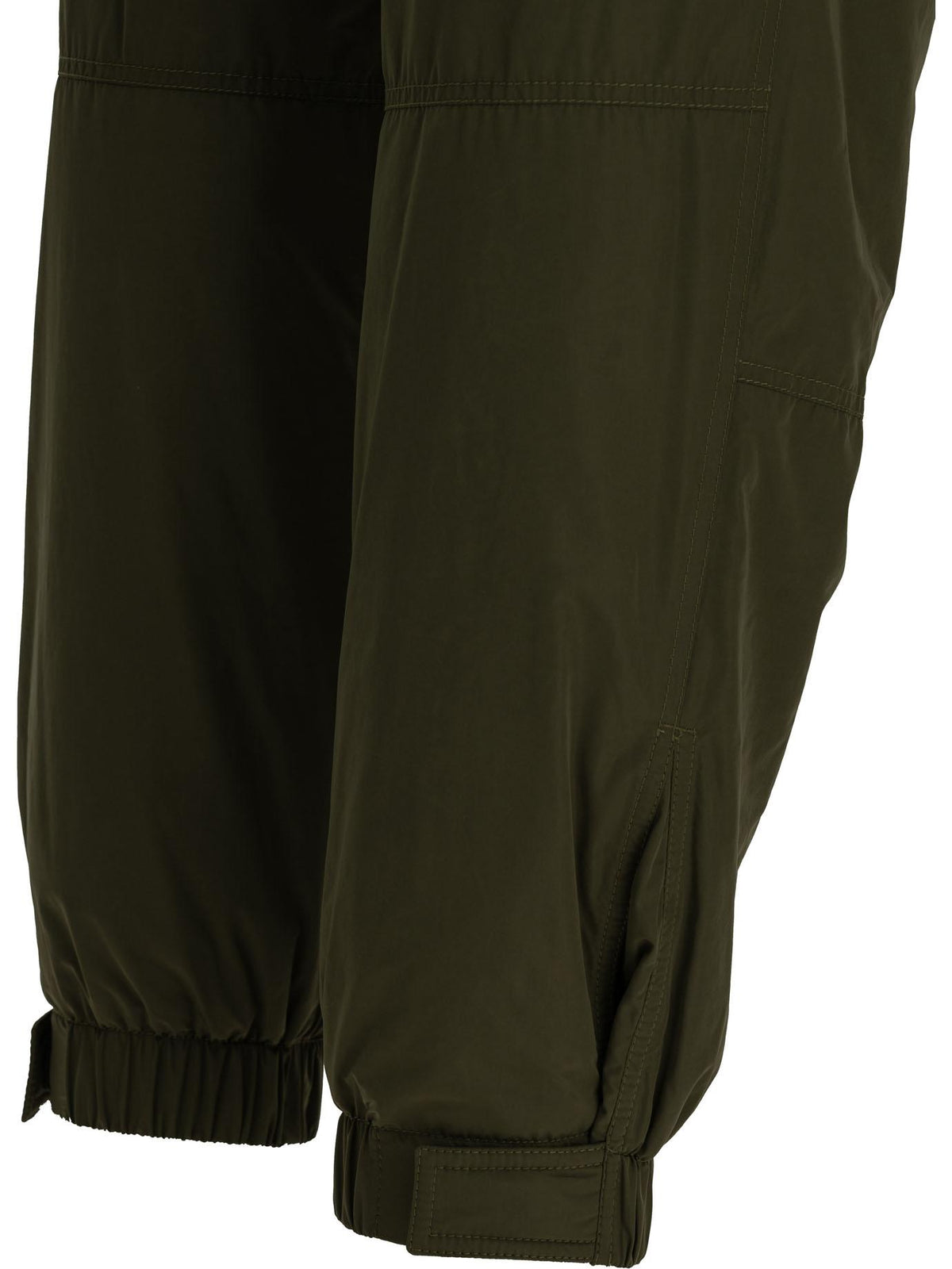 Moncler Black Wool Cropped Pants for Men
