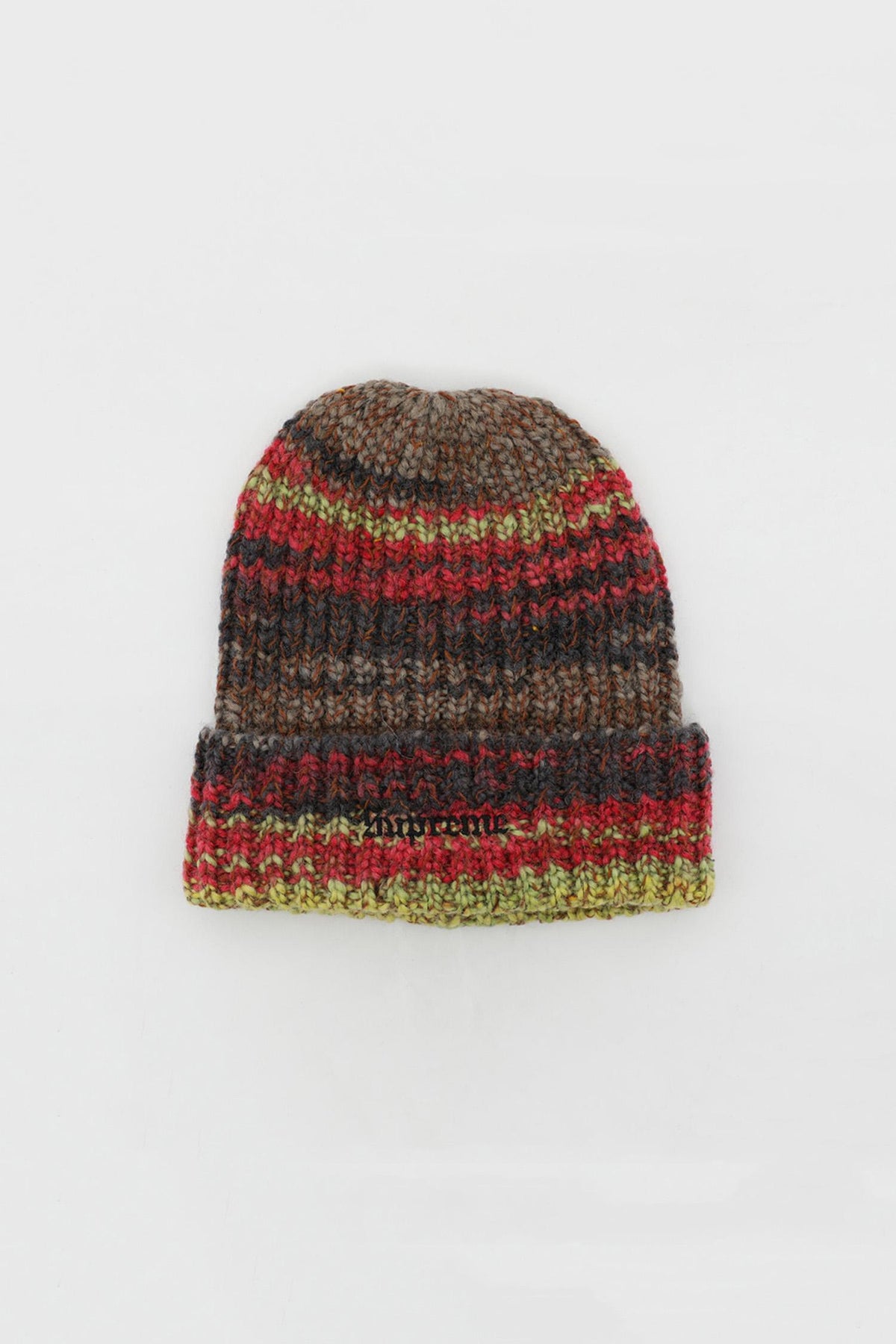 Supreme Space-Dye Stripe Unisex Beanie FW24BN37 YELLOW