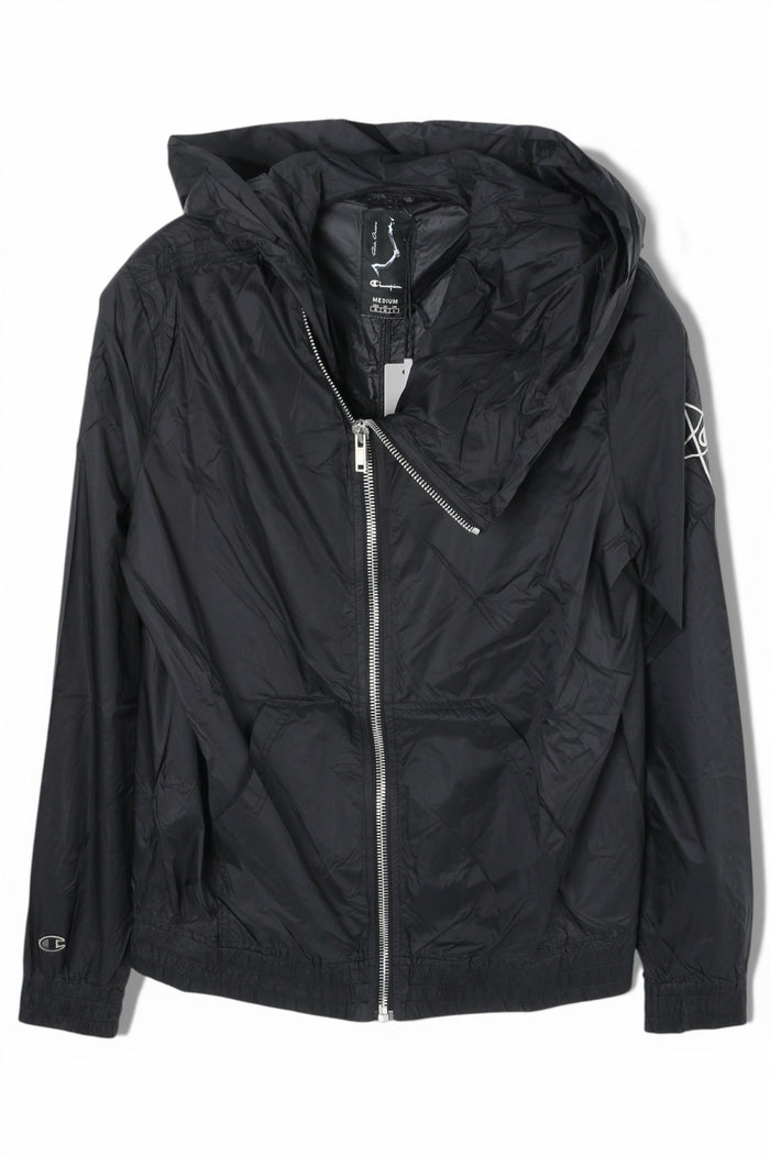 Rick Owens x Champion Light Nylon Mountain Hoodie Jacket Black
