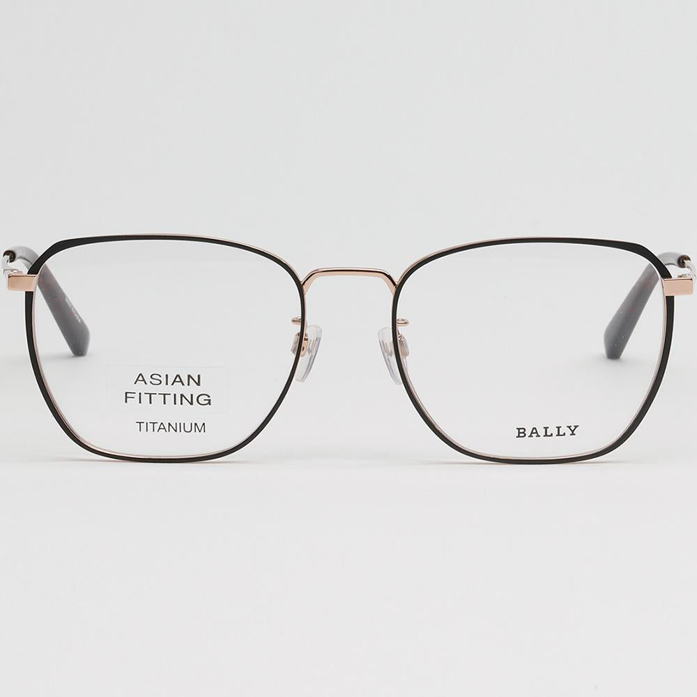 BALLY Titanium Square Metal Optical Frame Asian Fit Unisex Glasses BY5059D 002