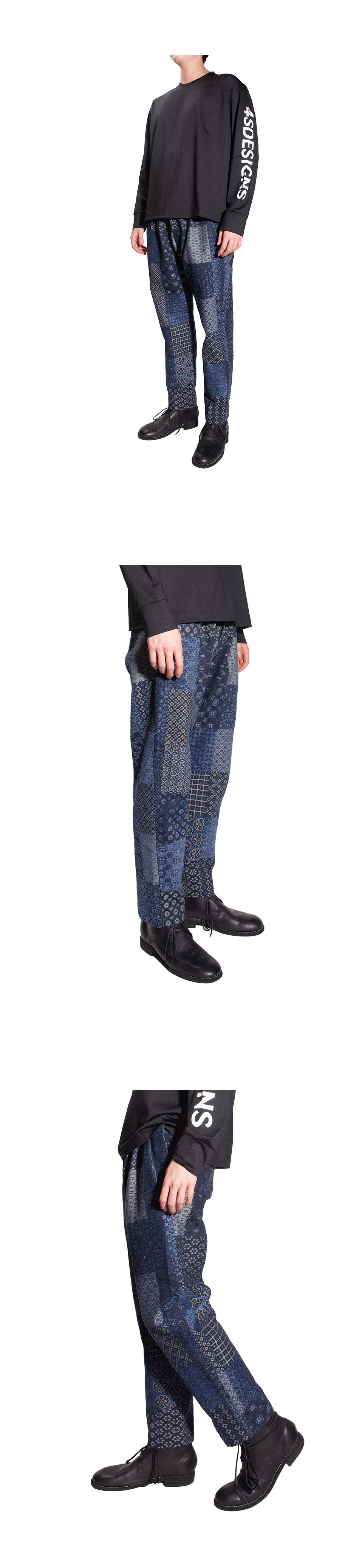 4SDESIGNS Men's Triple Pleat Dress Pants 246 0901 48