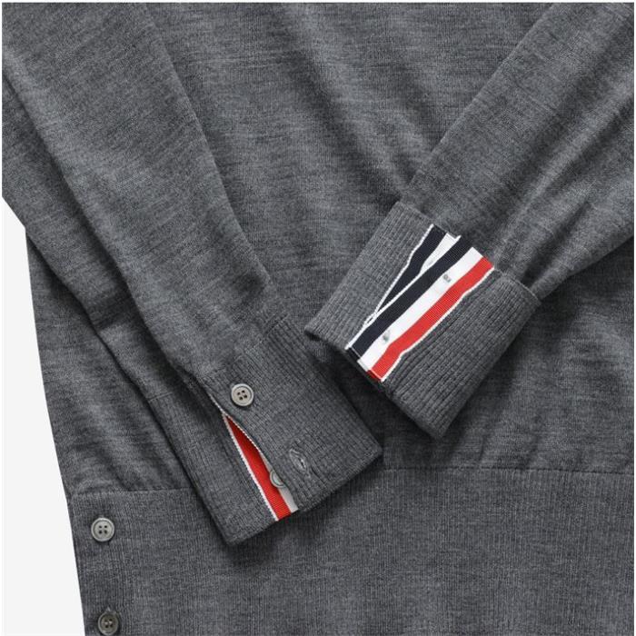 THOM BROWNE Wool Crewneck Sweater for Men MKA002A