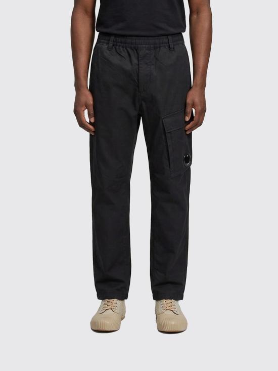 CP Company Black Straight Classic Pants for Men