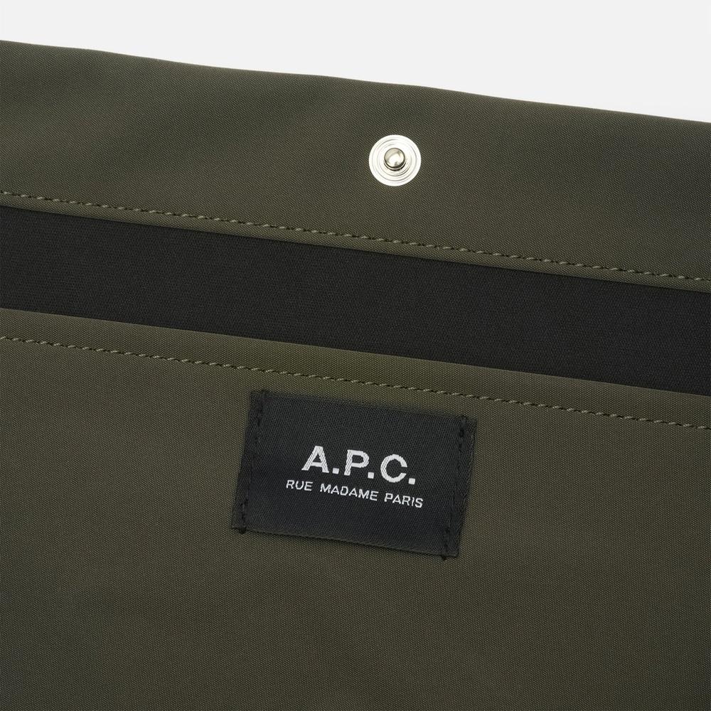 A.P.C. Journal Small Crossbody Bag Black Leather Unisex