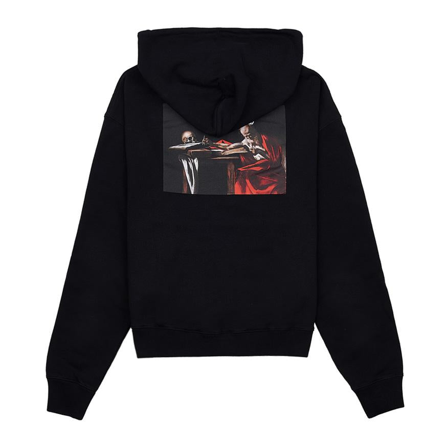 OFF WHITE Men's Caravaggio Painting Over Hoodie OMBB037C99FLE0041001