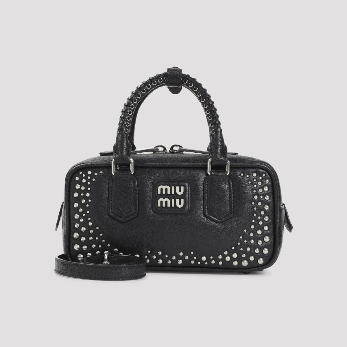 Miu Miu Leather Shoulder Bag FW26 5BB142 VOB12 ZSQ