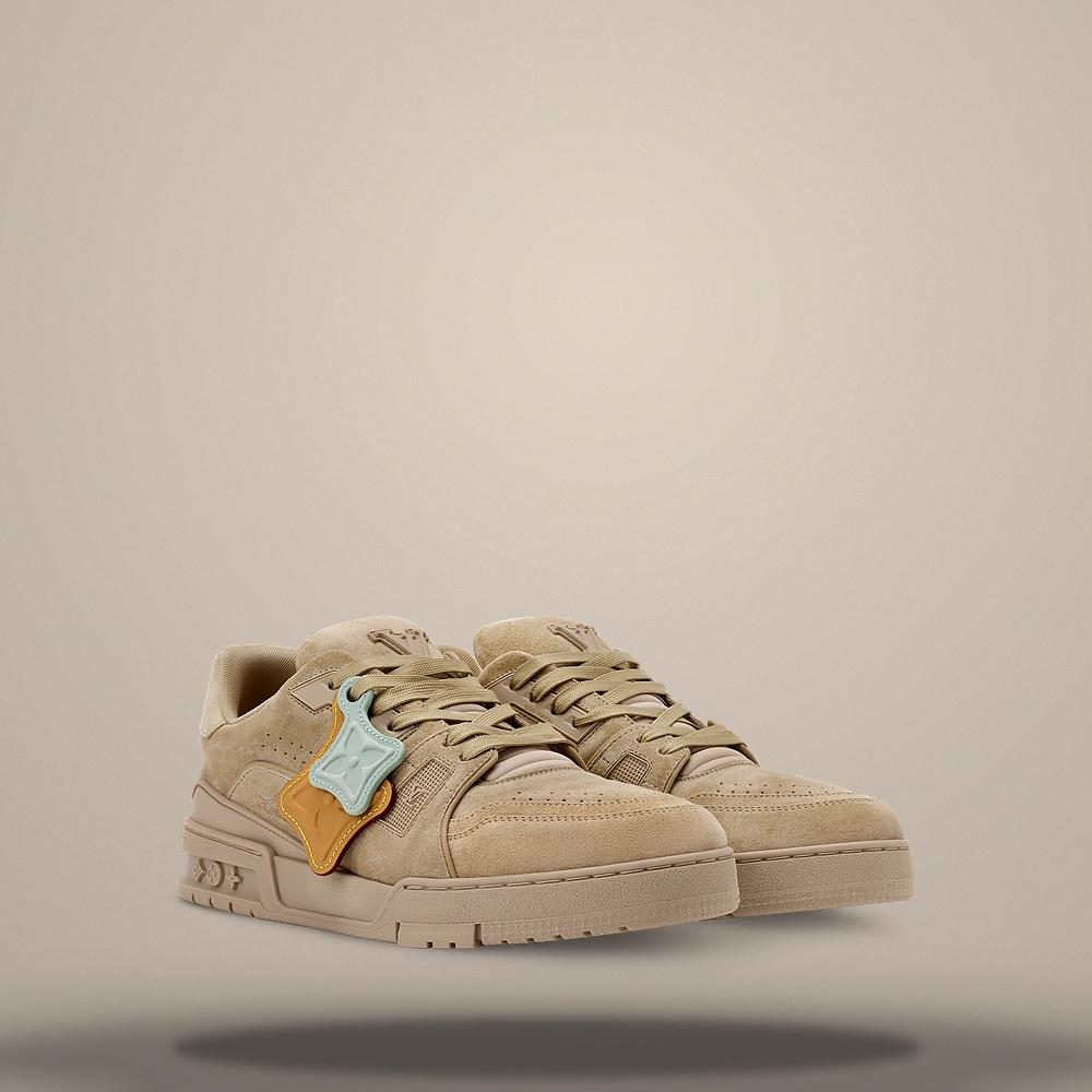 Louis Vuitton LV Trainer Distressed Beige Men's Low-Top Sneakers