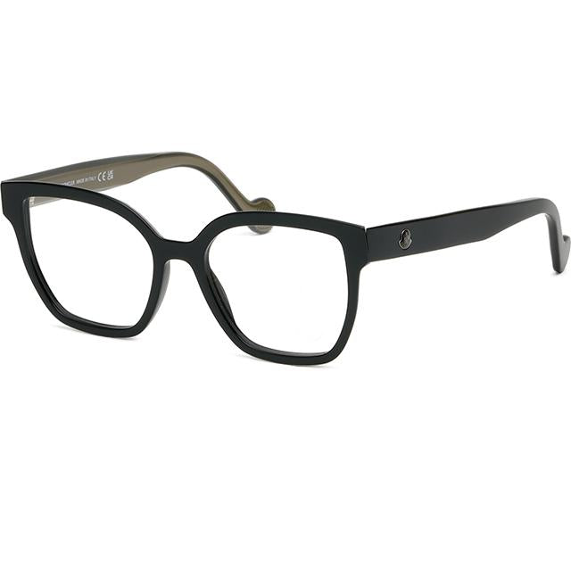 Moncler Black Square Cat Eye Acetate Oversized Eyeglasses Frames ML5155 001