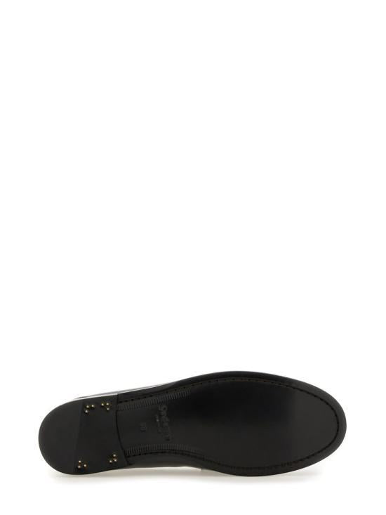 Saint Laurent Black Leather Loafers 820645 1YU00 1000