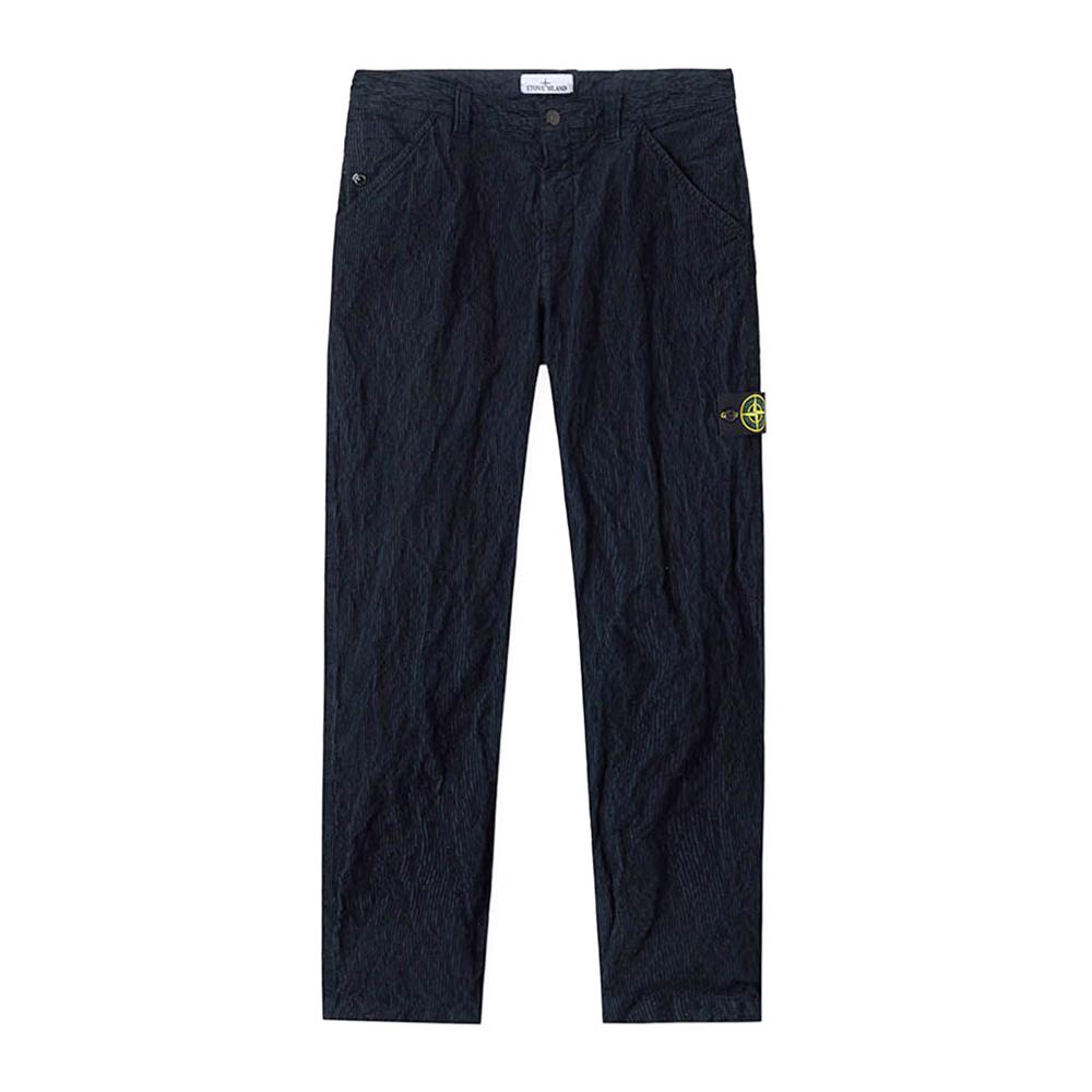 STONE ISLAND Wrinkle Corduroy 500 TC Relaxed Fit Pants Navy
