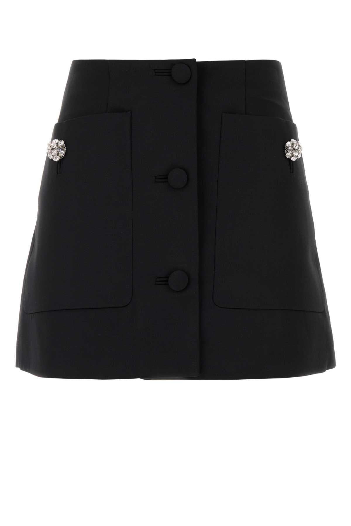 PRADA Black Mini Skirt Women’s SS25