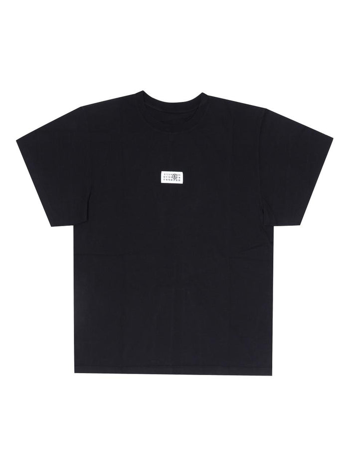 Maison Margiela Black Cotton Short Sleeve T-Shirt for Men