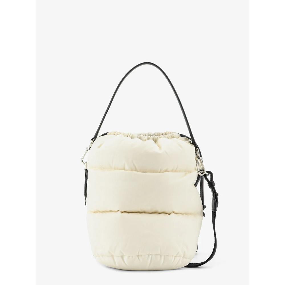 Moncler Karak Bucket Shoulder Bag Ivory Leather