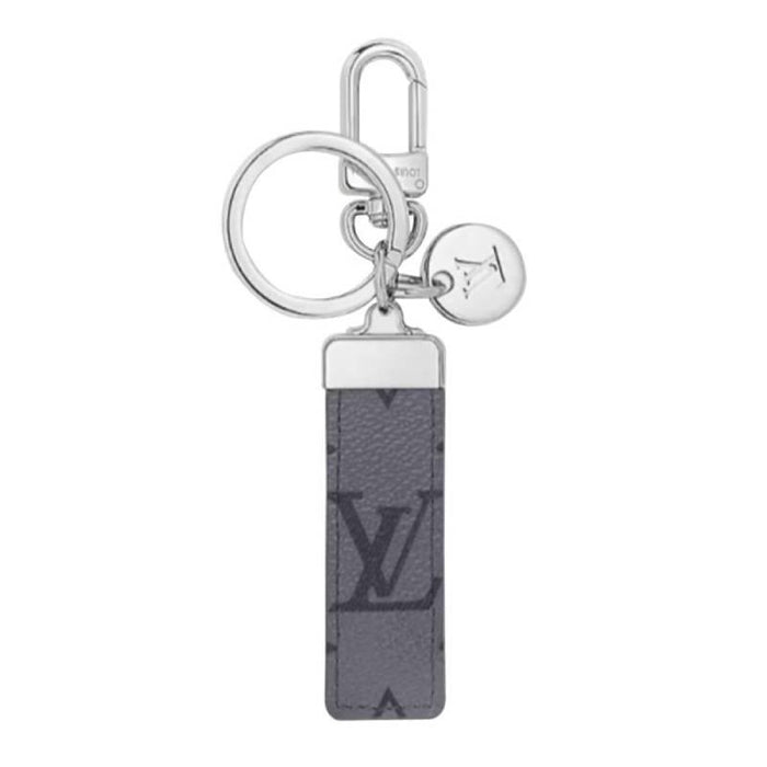 Louis Vuitton Neo LV Club Monogram Eclipse Silver Bag Charm Key Ring M01526