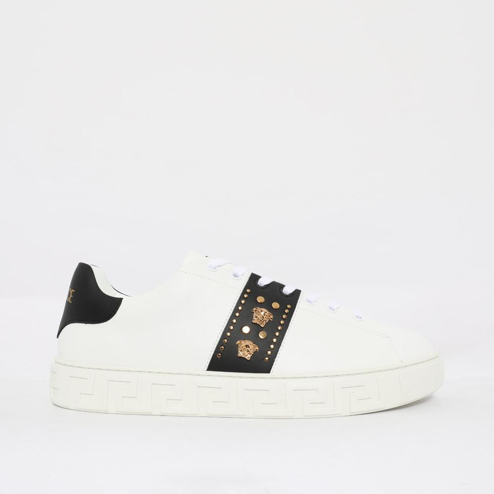Versace Medusa Stud Greca Men’s Low-Top Sneakers 1014460 1A13065 2W02V