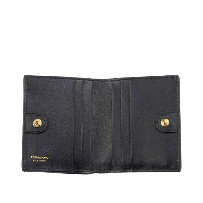 Ferragamo Gancini Leather Bifold Wallet for Women
