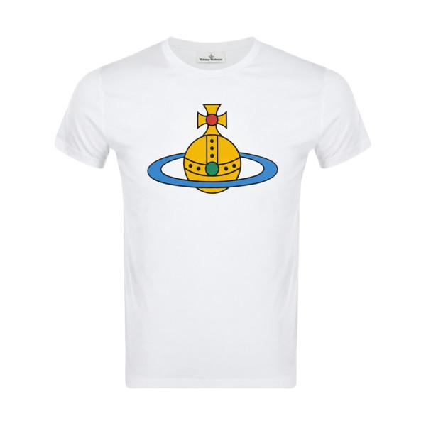 Vivienne Westwood ORB Logo Peru Oversized T-Shirt White 3G01004T J001M A401