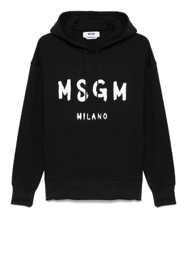 MSGM Brush Stroke Logo Hoodie Men’s
