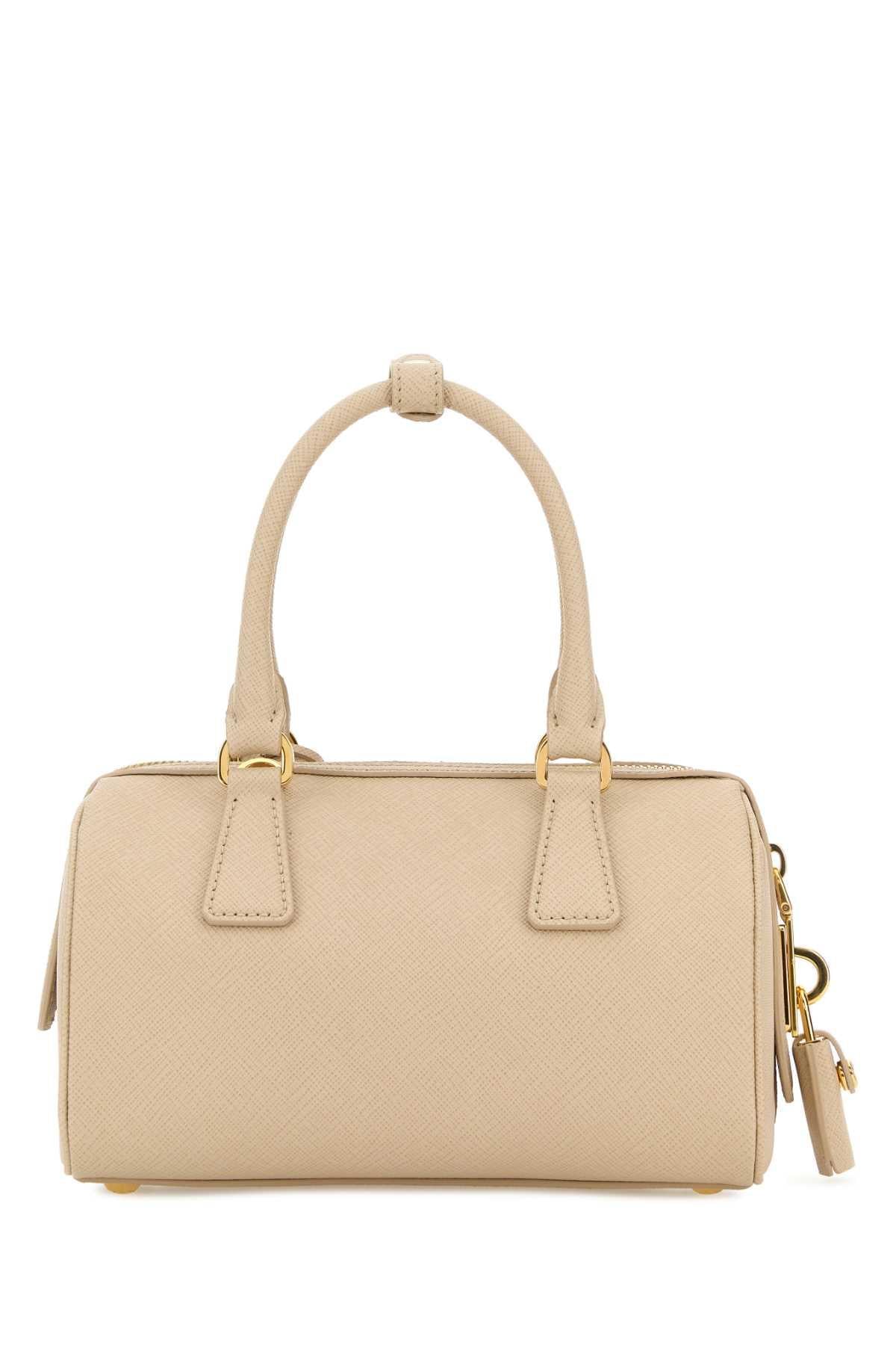 PRADA Leather Tote Bag Beige