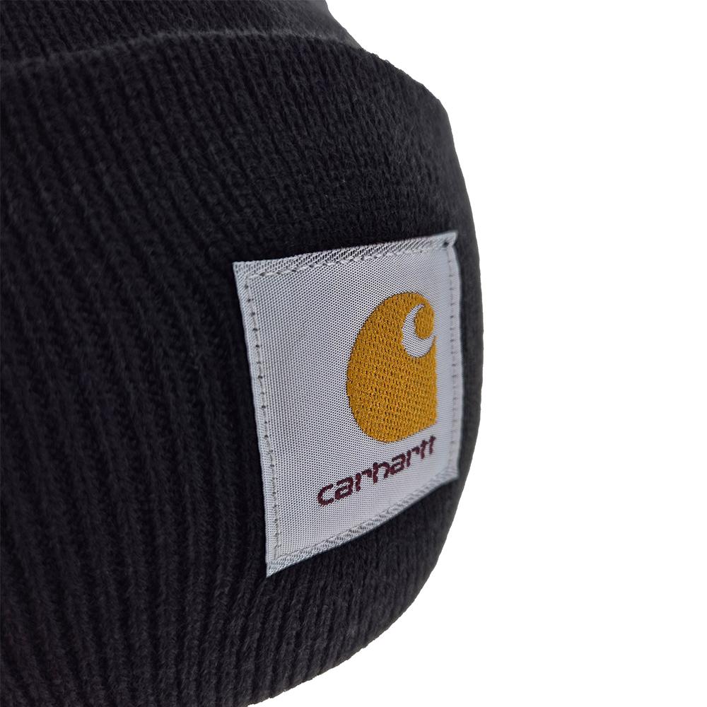 CARHARTT WIP Logo Patch Acrylic Beanie Black