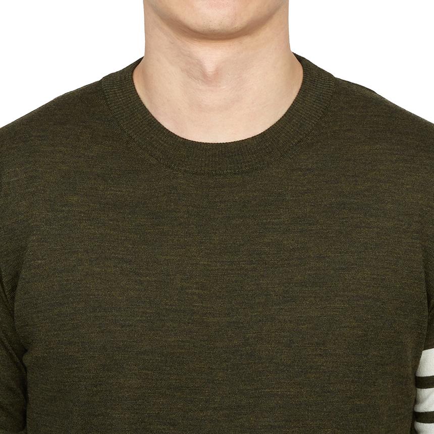THOM BROWNE Men’s Wool Crewneck Knit Sweater MKA002A Y1014 322