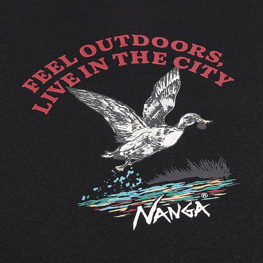 NANGA Men’s Duck Vintage T-Shirt N2610 1M058Z BLK