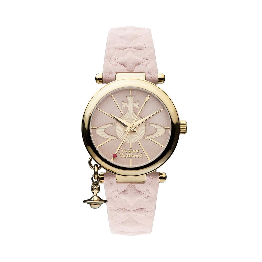Vivienne Westwood Orb Women’s Leather Quartz Watch 32mm VV006PKPK
