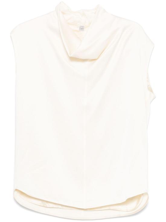 Toteme Sleeveless T-Shirt Gray Cotton Tank Top 251 WRT0460 FB0344070