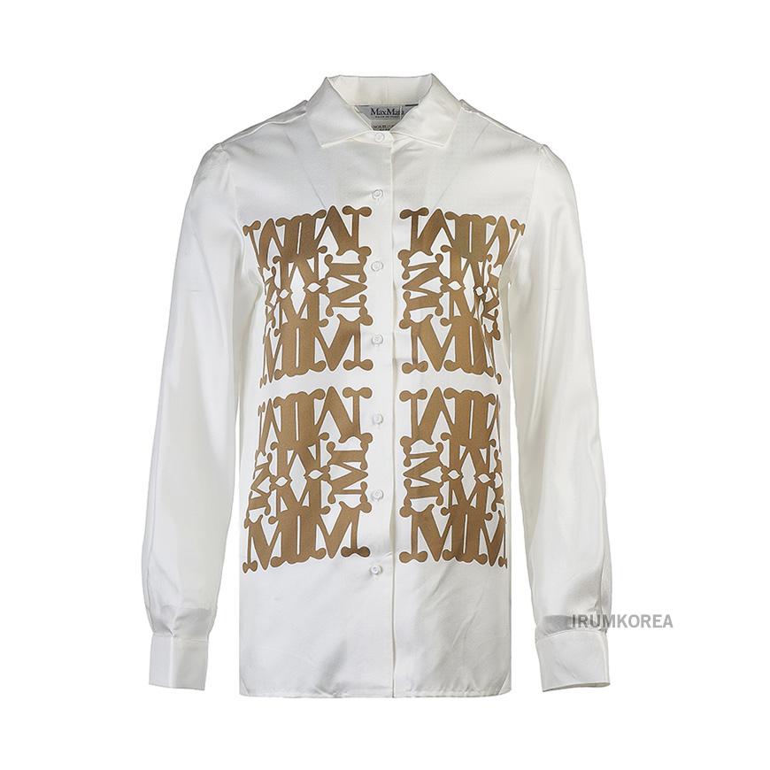 Max Mara Women’s Legno Silk Shirt White