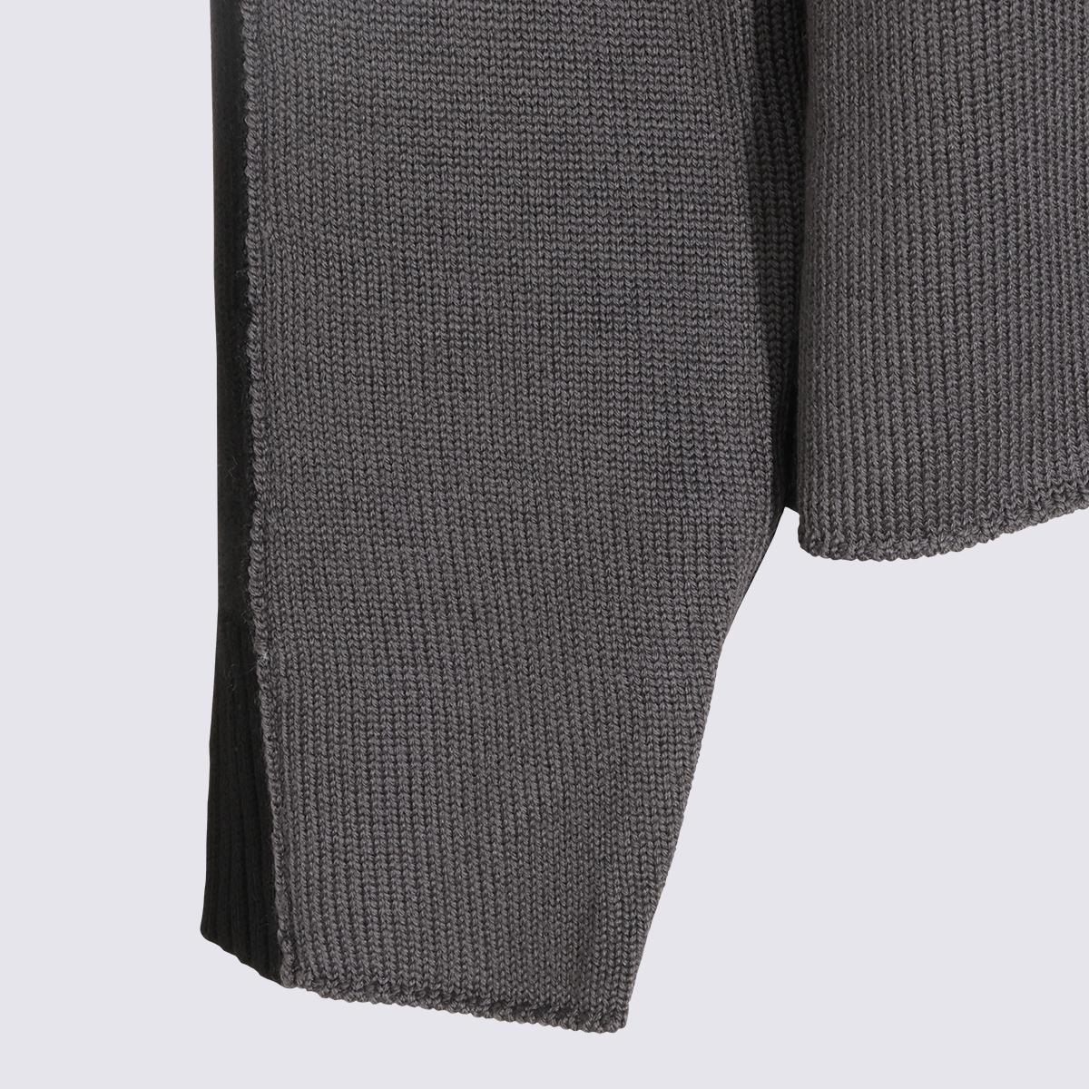 Maison Margiela Gray Wool Turtleneck Sweater