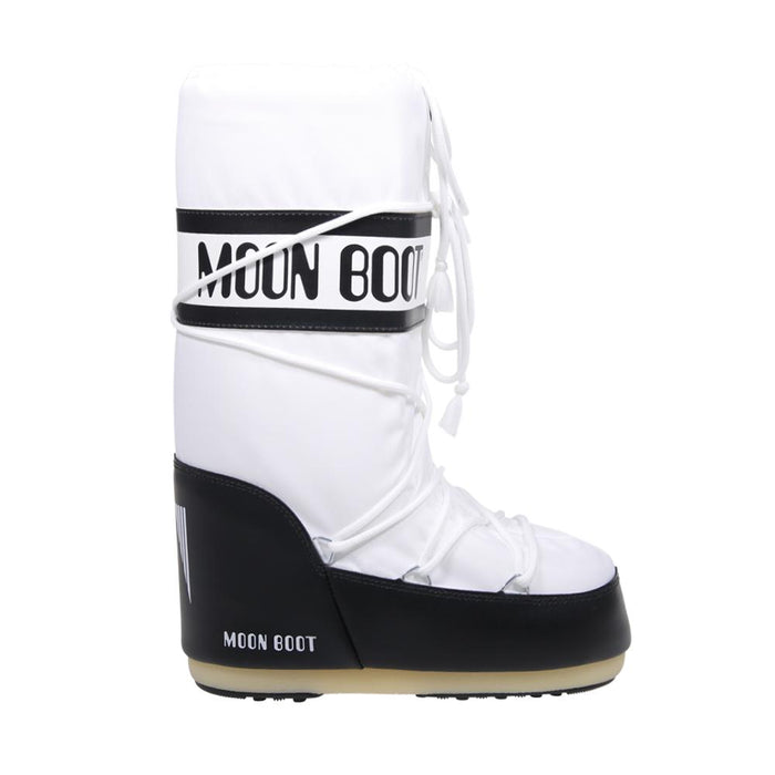 MOON BOOT Women’s Icon High Nylon Ankle Boots Black/White
