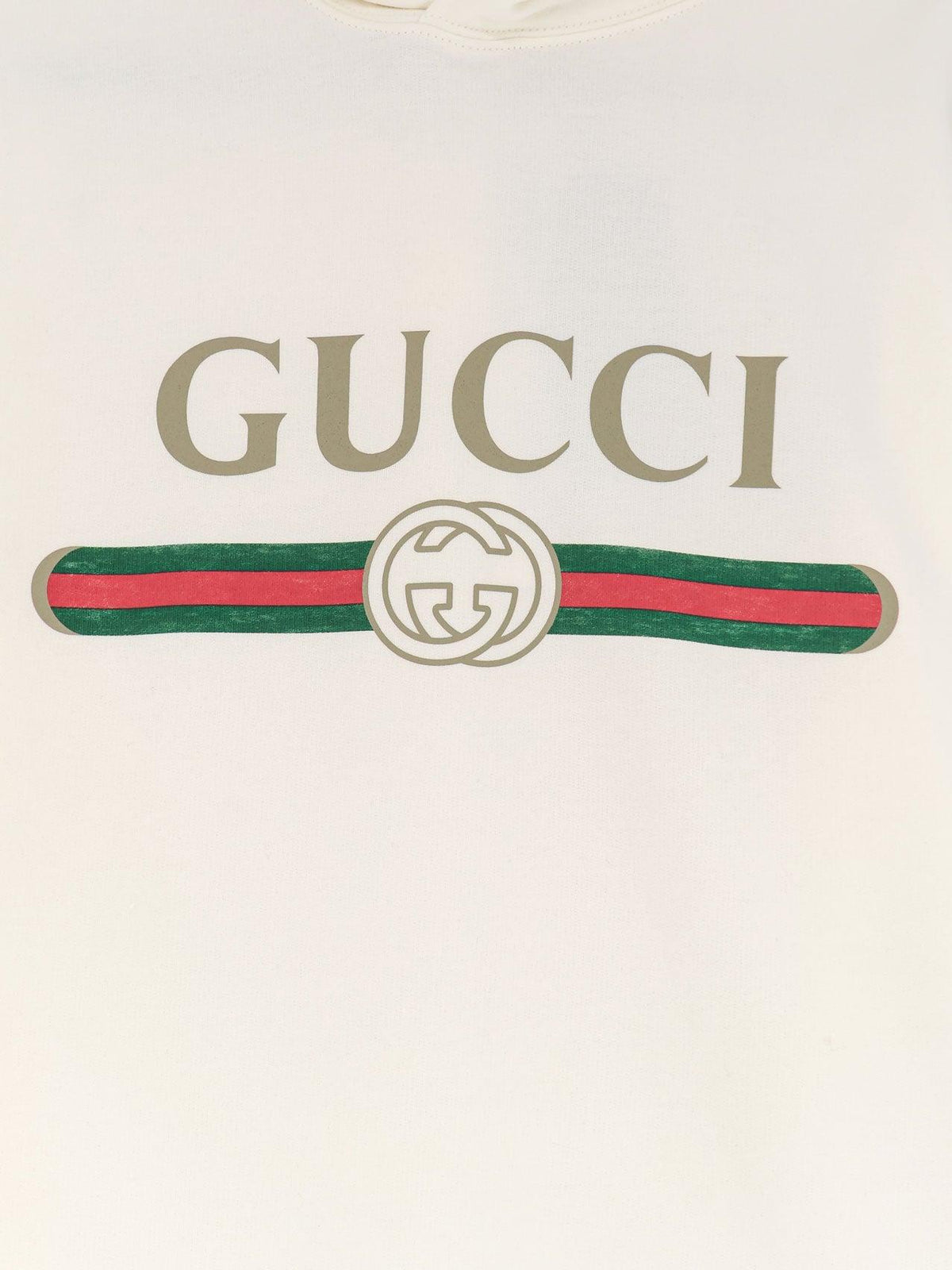 GUCCI Black Cotton Logo Hoodie for Women