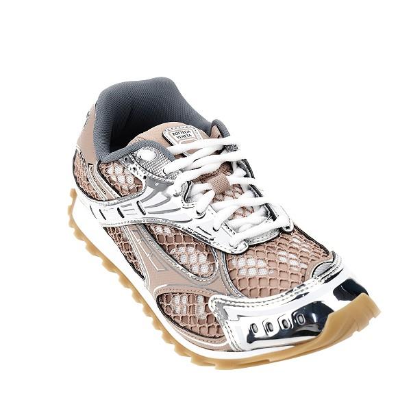 Bottega Veneta White Leather Low-Top Sneakers