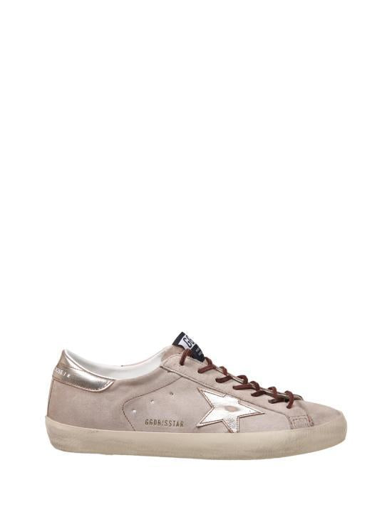 GOLDEN GOOSE Beige Platinum Leather Sneakers Men