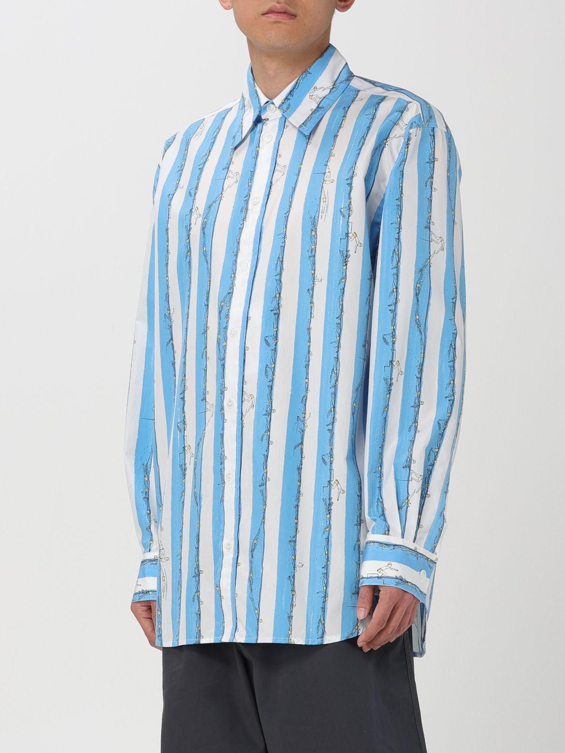 Bottega Veneta Blue Cotton Long Sleeve Shirt
