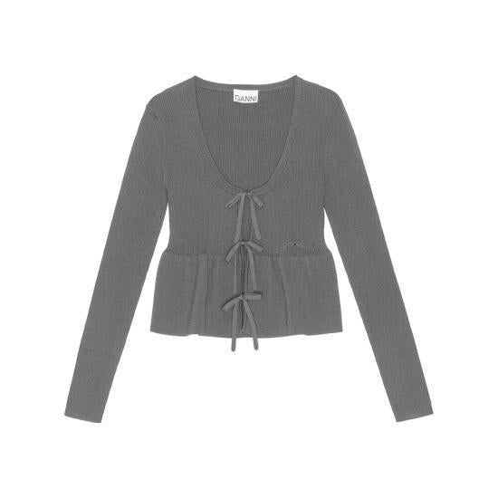 GANNI Black Knit Cardigan K2364 099